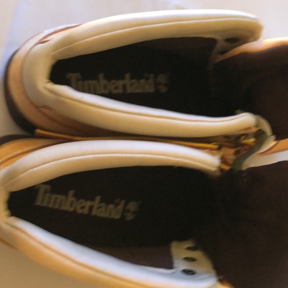 Timberland Womens Leather Fashion Wedge Boots Shoes Wheat Nubuck Size 7M - Picture 8 of 11